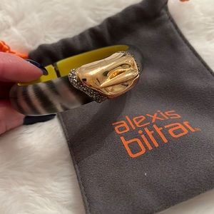 Alexis Bittar Lucite Zebra Bracelet